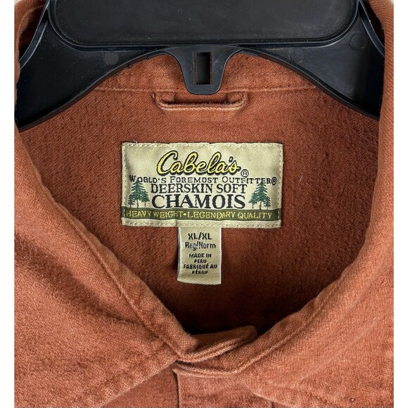 Vintage Cabelas Heavy Button Down Shirt / Orange / Size XL - Picture 5 of 5